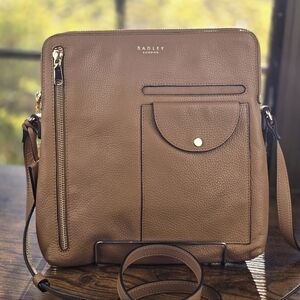 RADLEY London Tan Pebbled Leather Crossbody Bag